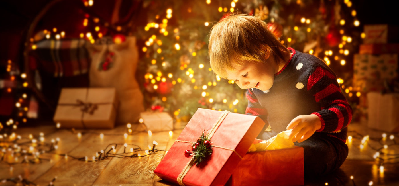 Young child playing pretend