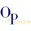 O&P London Logo with Christmas wreath